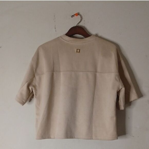 Sumwon Beige Graphic T-Shirt - Picture 9 of 15